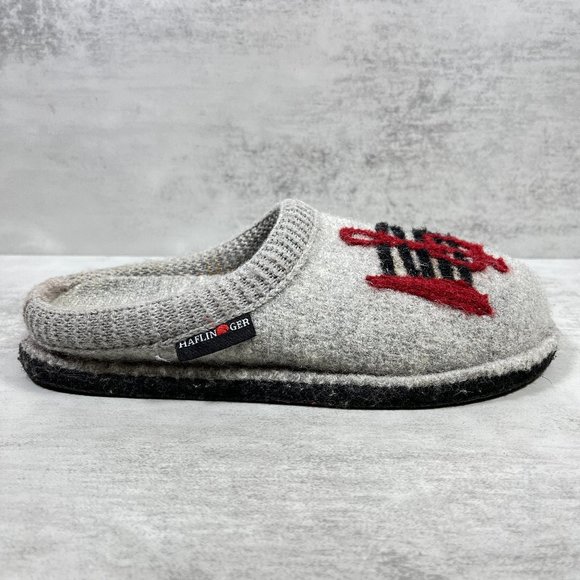 Haflinger Music Notes Felt Sole Indoor Wool Slippers - Women's Size 36 EU / 5 US - Picture 4 of 9